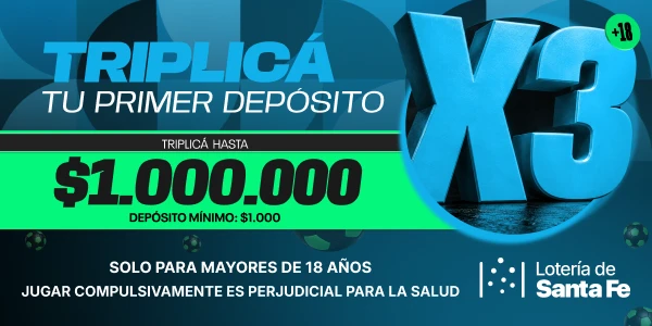 ¡Depositá y triplicá!