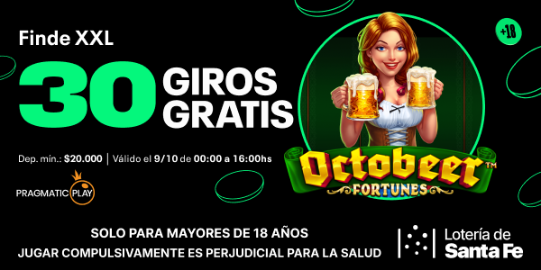 ¡Finde XXL! 30 giros gratis