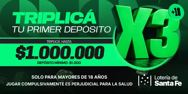 ¡Depositá y triplicá!